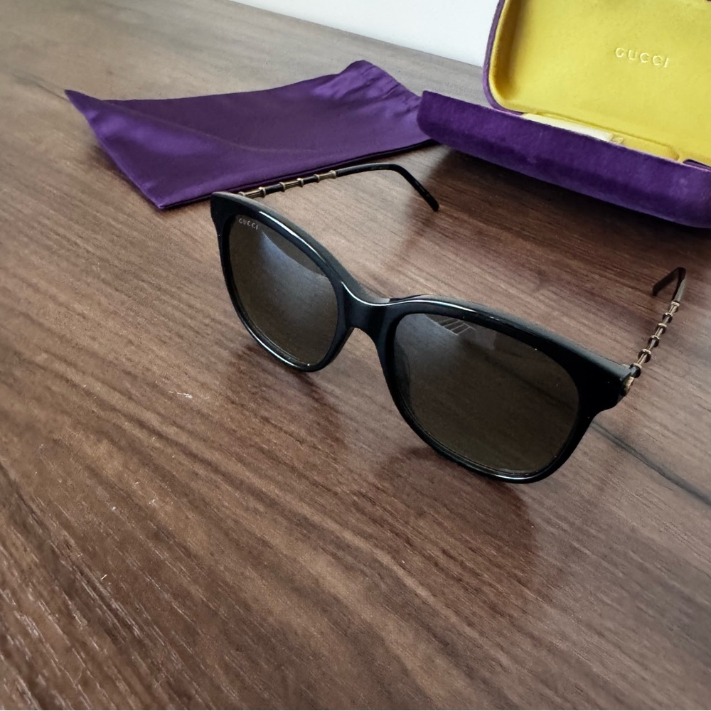 Authentic Gucci Women’s Black Cat Eye Sunglasses